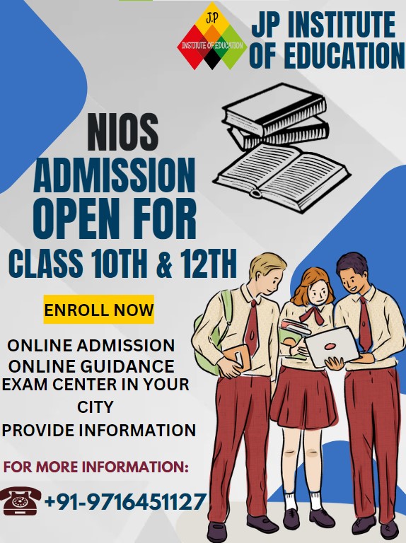 NIOS OPEN SCHOOL ADMISSION FOR APRIL 2025 EXAM