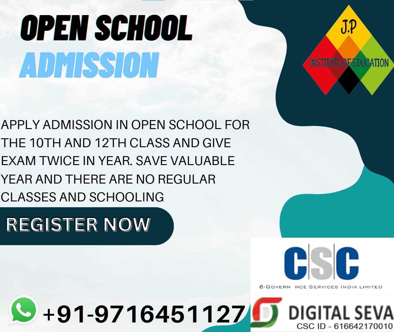 NIOS 10TH AND 12TH CLASS OPEN SCHOOL ADMISSION IN SOUTH DELHI