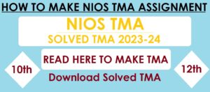 NIOS TMA 2023-24
